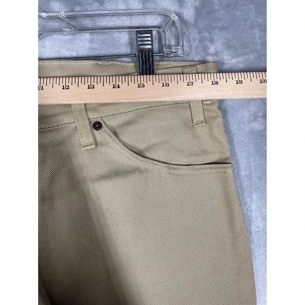 Vintage Levis 509 9722 Mens 38x34 Tan Khaki Straight Leg Jeans Made USA 80s NEW
